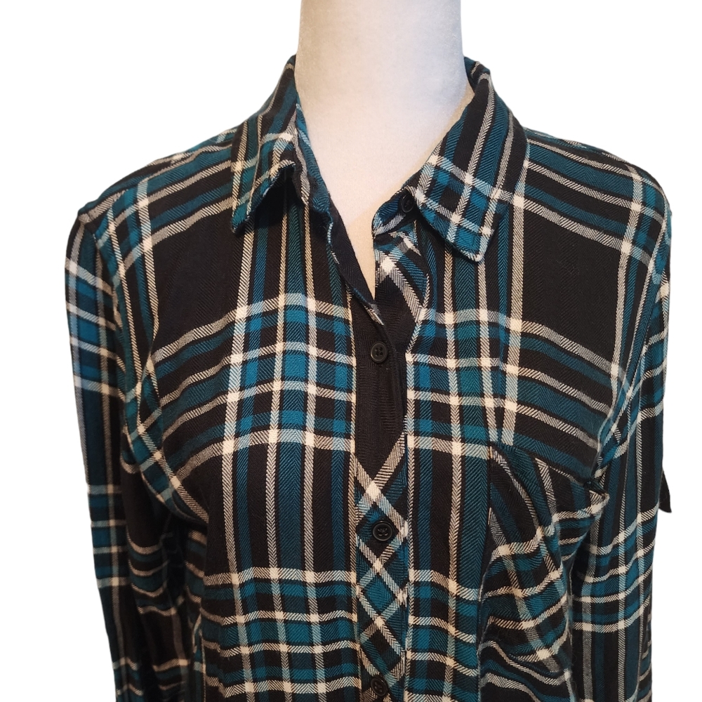 Euc Rails Button Up Hunter Shirt In Midnight Ceru… - image 4